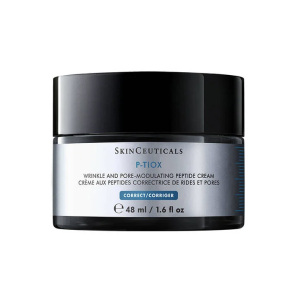 SkinCeuticals P-Tiox peptide cream jar, 48 ml, for wrinkle and pore modulation (Correct visual label on jar).